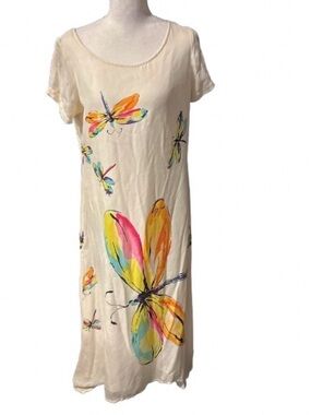 100% Silk Butterfly NATALIE & ME Dress Petite MP Boho Designer Bohemian Fairy